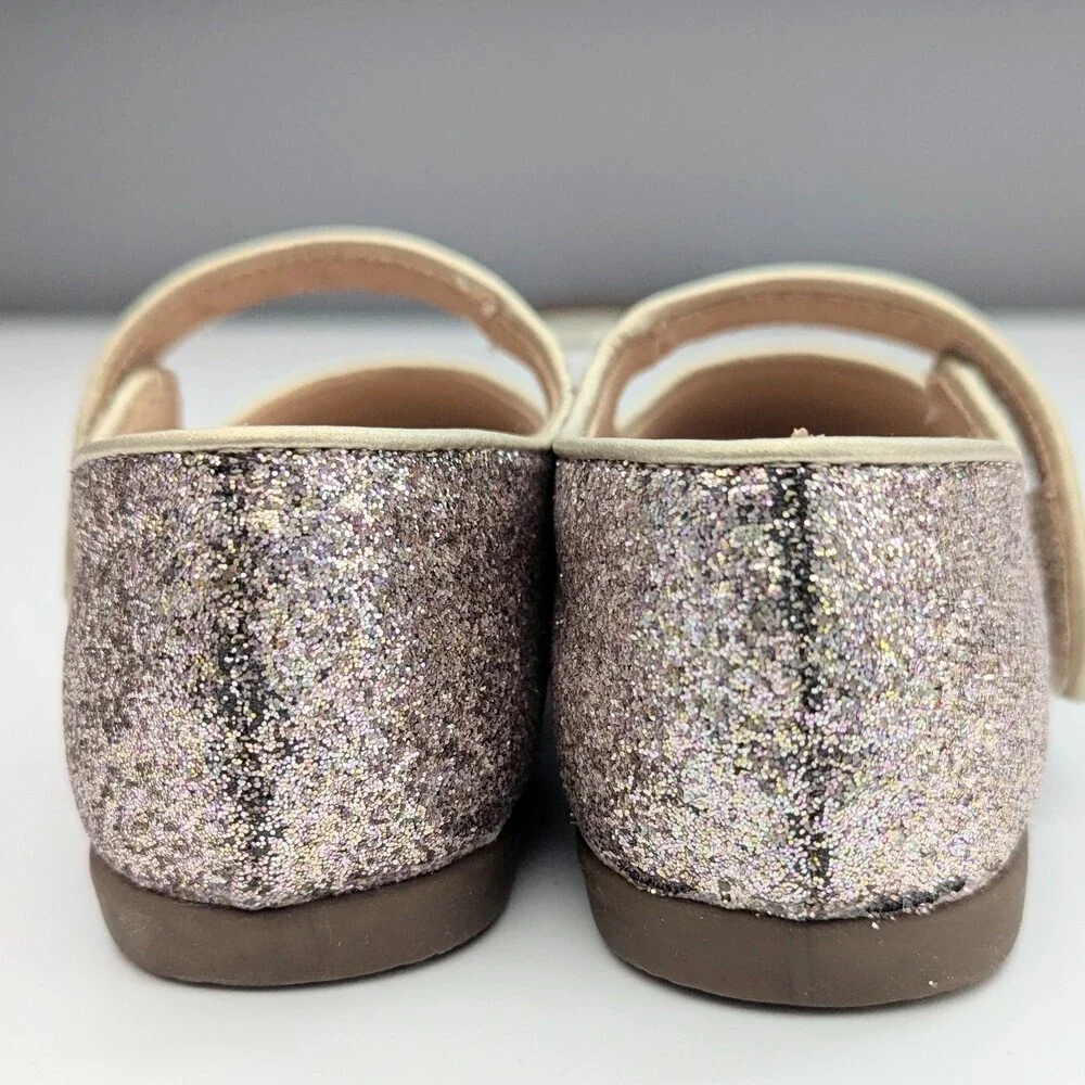 NEW Minkmui Kid's (Size 9-9 1/2) Sparkly Glitter Sequins Mary Jane Dress Shoes